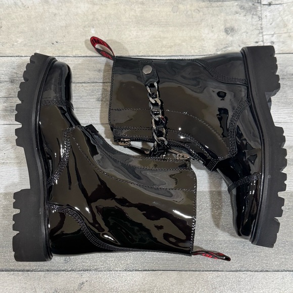 Zadig & Voltaire Women's Black Joe Cecilia Patent Leather Ankle Boots - SZ-5.US - Picture 6 of 11